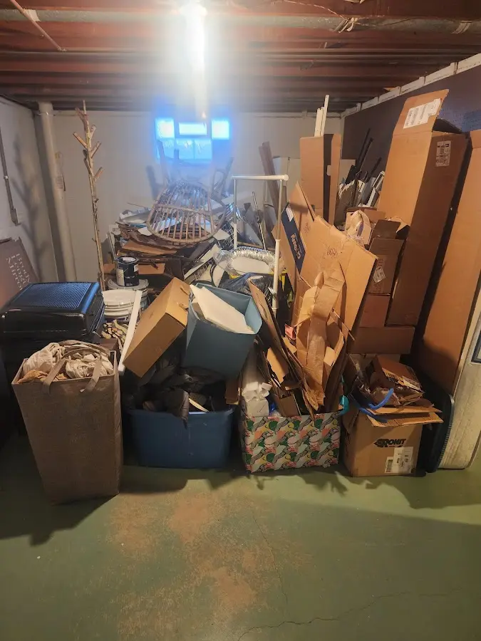 Roll-off dumpster container at job site for Roll Off Dumpster Rental in White City